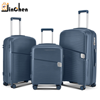 Valise de grande taille avec serrure TSA, valise à roulettes incassable, sac de voyage, valise à fermeture éclair en PP de 28 pouces, valise personnalisée de couleur bonbon