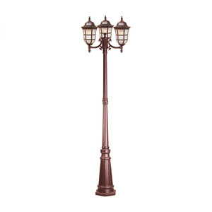 Lampadaire LED extérieur traditionnel en alliage d'aluminium, étanche, blanc chaud 3500K, forme carrée, montage mural, éclairage de jardin, garantie 10 ans - Product Image 6