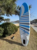 Planche de paddle gonflable 11 pieds x 32 pouces avec accessoires complets pour le surf, le yoga, la pêche, certification CE