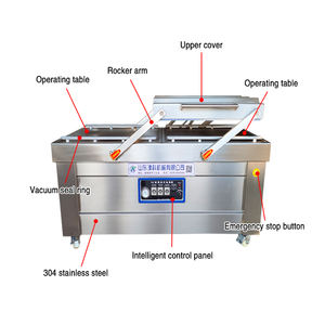 Machine d'emballage sous vide automatique à double chambre industrielle de bonne qualité 380V Dz 600 pour les collations, les cornichons, les sauces - Product Image 2
