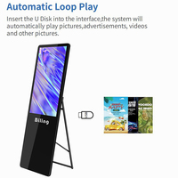 Dragonworth Indoor LCD Digital Signage Kiosk 43/49/55 Inch Portable with Graphics Support for Elevator and Retail Advertising