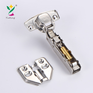 Charnière de meuble YUXING en gros, charnière de porte de cuisine en acier inoxydable à fermeture amortie hydraulique à 90 degrés pour placard - Product Image 5