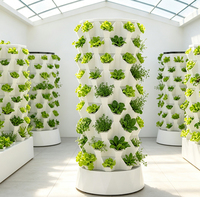 Systèmes de culture hydroponique en tour, culture verticale, tours de culture pour 180 plantes/10 niveaux