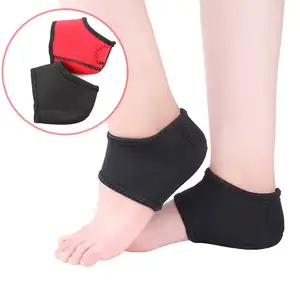 足底筋膜炎用ジェルヒールパッド薄いヒールクッションスキンケアプロテクター靴下または靴で着用鎮痛ヒールスリーブ