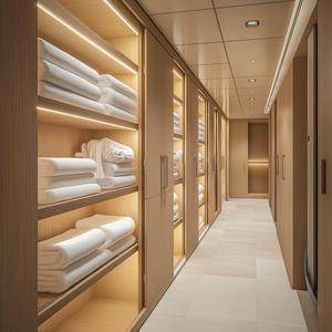 Ensemble de meubles d'hôtel et commerciaux modernes en bois sur mesure, tailles et finitions personnalisables - Product Image 5