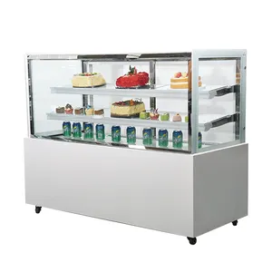 Commercial 3 layer arc glass cake display cake showcase cabinet Air Cooling Bakery Case Display