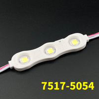7517 12V IP65 1.5W Puissants modules LED 5054 SMD étanches pour éclairage décoratif, 3 LED pour enseignes lumineuses et panneaux publicitaires