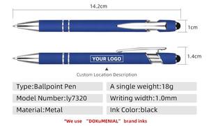 ปากกาลูกลื่นสไตล์สปอร์ตไฟฟ้าขนาด1.0มม. พร้อมหมึกเขียนร้อนสำหรับปากกาสไตลัส - Product Image 2