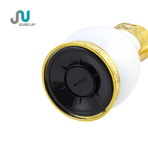Nouvelle <span class=keywords><strong>tendance</strong></span> garder l'eau chaude <span class=keywords><strong>café</strong></span> arabe théière fiole à vide avec couvercle doré de luxe thermos sous vide avec doublure en verre intérieur - Product Image 5