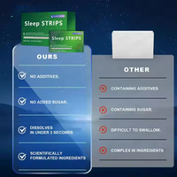 Bandelettes de sommeil orales personnalisables OEM Supplément de mélatonine pour enfants et adultes pour un bon sommeil 30 bandelettes emballées individuellement