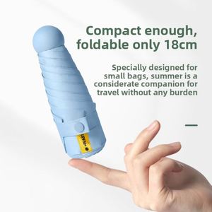 Parapluie Pratique Nouveau avec Protection UV 50% Contre la Pluie et le Soleil, Design Moderne, Commande Manuelle, Publicitaire avec Capuchon de Protection Solaire - Product Image 4