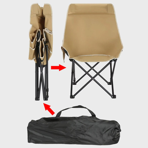 High <b>Back</b> Chair Outdoor Folding Camping Chair Multifunctional Household Portable Fishing <b>Stool</b> Wider Folding Chair - Product Image 4
