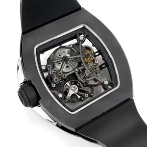 Iconic Luxury Asymmetric Black White Frame Skeletonized Automatic <b>Mechanical</b> <b>Mens</b> <b>Watch</b> Waterproof Luminous New Arrival 2026 - Product Image 4