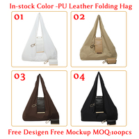 Bolsa de Hombro de Nailon Reciclado Plegable y Enrollable Personalizada, Nueva Llegada, Tamaño Mediano, para Uso Diario de Mujeres