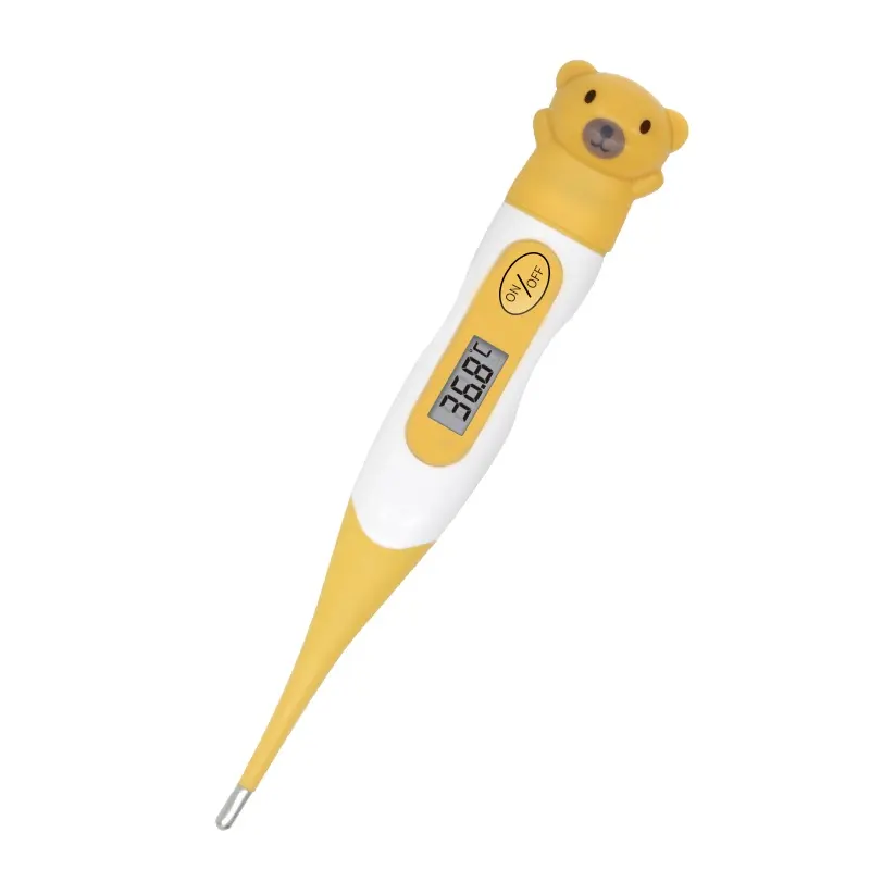 Cocet Mini Cartoon Lichaamstemperatuur Waterdichte Slimme Sensor Digitale Pen Type Klinische Anus Orale Thermometer Met Flexibele Sonde