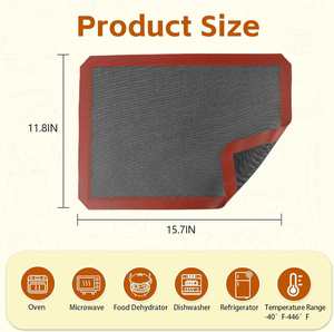 High Quality Nonstick <b>Silicone</b> Bread <b>Baking</b> Mat Oven Liner Perforated Steaming Mesh Pad Perforating <b>Silicone</b> <b>Baking</b> Mat - Product Image 2
