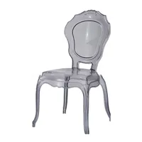 Anji כיסא מעוצב אלגנטי המפלגה אירועים משמש לחתונה קריסטל ברור פלסטיק אקריליק חתונה כיסא