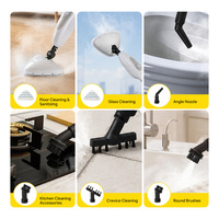Mopa de Vapor Vertical de Alta Potencia con Tanque de Agua Extraíble, Almohadillas de Limpieza Reutilizables y Lavables, Mopa Limpiadora de Vapor para Desinfección de Pisos