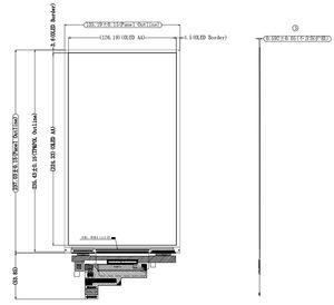 [En Stock] <span class=keywords><strong>Royole</strong></span> 10.13 pouces écran AMOLED Flexible résolution 1242*2208 Interface MIPI 62Pin écran OLED incurvé HD-MI carte - Product Image 6