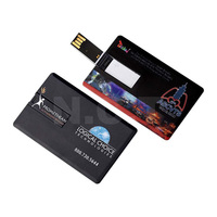 Flashdisk USB 4.0 Tipis dan Ringan Bentuk Kartu Kredit/ID/ATM, Kapasitas 32GB, 50GB, 64GB