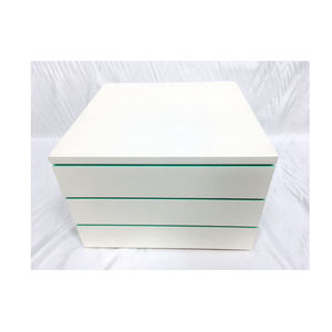 Grande boîte à bijoux/armoire en bois avec serrure pour femmes et filles, pour bagues, colliers, bracelets, surface mate, 3 étages, cadeau de Noël - Product Image 3