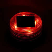 Luz de Advertencia Magnética LED de Energía Solar, Luz Estroboscópica de Emergencia Ámbar, Roja y Blanca, Señal de Seguridad Vial para Vehículos, Lámpara Intermitente de 12v 24v