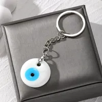 Turc Evil Eye Amulette Porte-clés Pendentif Oeil Bleu Porte-clés Protecteur Talisman Usine Verre de Turkiye Porte-clés de Turquie