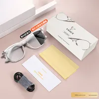 Lunettes Intelligentes de Haute Qualité 5,3 Pouces Anti-Lumière Bleue pour l'Extérieur avec Fonction de Changement de Couleur et Casque Audio Compatible Appels