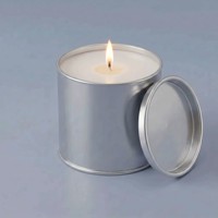 Boîte en fer blanc vide, étanche et scellée, avec impression personnalisable, pour la fabrication de bougies, avec couvercle à ouverture large, pot à bougie fantaisie 10oz 12oz 16oz, cadeau