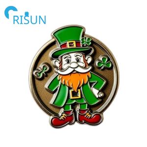 Fabrication métal personnalisé 2D 3D pièce trèfle Irlande pièce de défi personnalisé Irlande ouvre-bouteille irlandais pièces de monnaie - Product Image 6