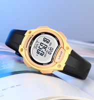 Montre-bracelet numérique Skmei 2555 pour enfants avec logo personnalisé, sport, alarme, étanche 5 ATM, bracelet en plastique