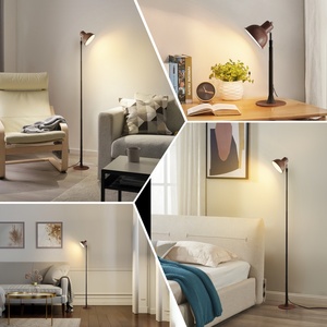 Lampe de sol réglable en hauteur pour l'étude, lampe de bureau moderne design avec USB, lampe de lecture, veilleuse de chambre, lampe de chevet LED pour hôtel - Product Image 6