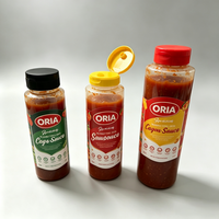 Bouteille en plastique souple de 12 oz pour condiments, mayonnaise, sauce piquante de qualité alimentaire (8 oz, 10 oz) avec étiquette personnalisée, idéale pour BBQ et ketchup tomate