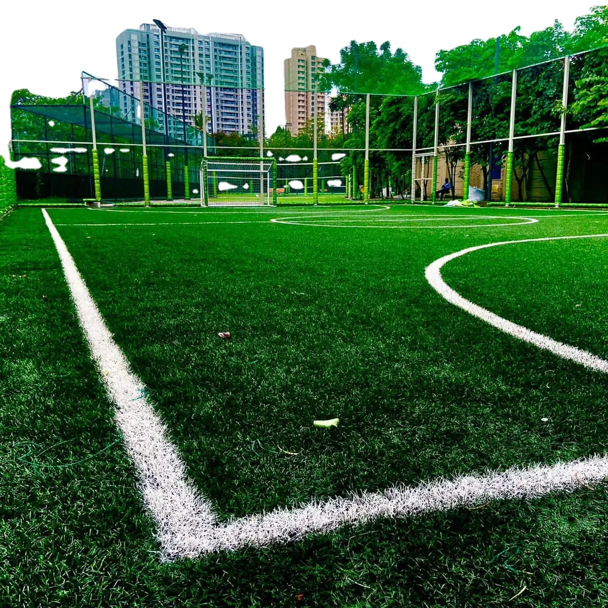 Fabrik direkt 50mm PE Material Künstliches Grün Synthetisches Gras Künstliches Fußball Rasen gras Für Sport