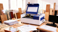Machine de gravure laser CO2 de bureau, laser 100 watts, 40/50/60/80, haute vitesse, acrylique, papier, bois, cuir, sceau, tampon, découpe de caoutchouc