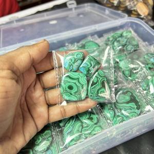 La plupart des ventes Malachite naturelle ovale ronde coupe Cabochon pierres précieuses en vrac pour la fabrication de bijoux au prix de gros - Product Image 3