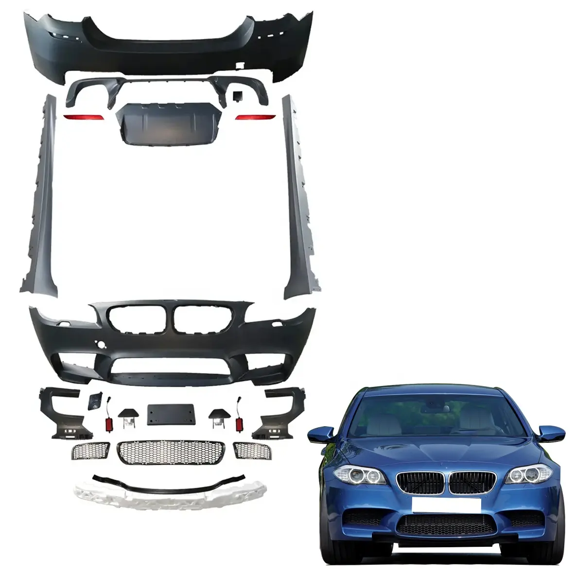Auto Bumper Achterbumper Voor Bmw 5 Serie F10 F18 Body Kit Accessoires Oem Aangepaste M5 Stijl 2010-2016