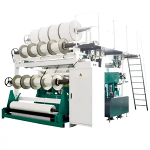 Short Plush Fabric Double Needle Bed Bar Used Raschel Machine For Blanket Terry Spare Parts Of Polyester Warp Knitting Machine /