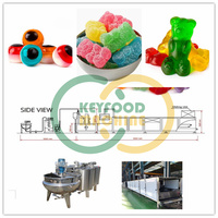 Machine à fabriquer des bonbons gélifiés KEYFOOD, automatique, en acier inoxydable, 380V, 300 kg par heure, usage commercial