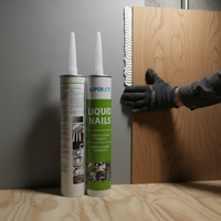 Colle adhésive liquide sans clous, ciment, silicone pour PVC