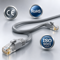 Câble réseau Cat5e UTP 305m 1000ft, câble Ethernet en vrac, câble LAN 24AWG, matériau CCA, livraison rapide, prix d'usine, gris