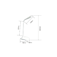 Lampe de bureau LED moderne à col de cygne flexible, rechargeable par USB, sans fil, à commande tactile, pour la lecture et la protection des yeux, idéale pour la chambre d'étudiant