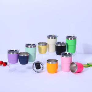 <span class=keywords><strong>Tasse</strong></span> à expresso/café de 8 oz avec couvercle magnétique, en acier inoxydable 18/8 avec revêtement céramique - Product Image 2