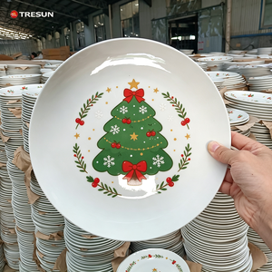 Assiettes plates en porcelaine blanche en gros pour la restauration Kitchter, vaisselle en céramique bon marché en vrac pour les mariages - Product Image 6