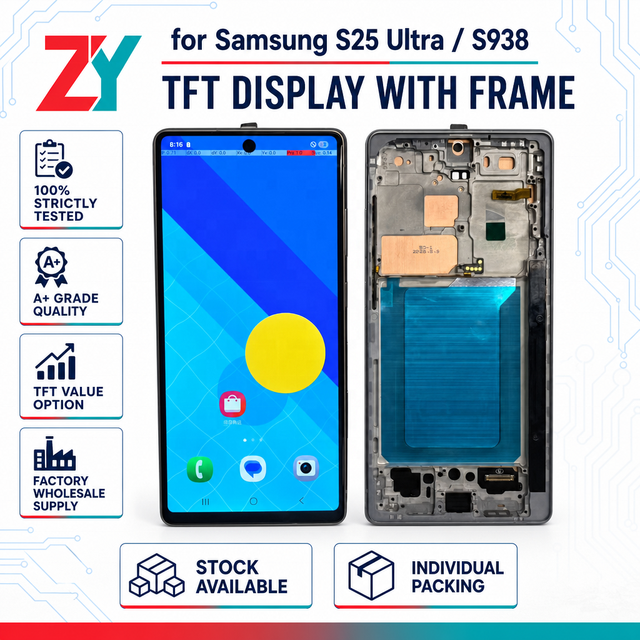 For Samsung S25ultra/S938 TFT LCD Touch Screen Display and with Frame for Mobile Phone Repair & Replacement 1 Year Warranty