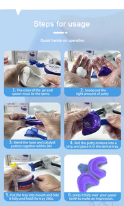 Dental Materials Technician Silicone <strong>Rubber</strong> Printing Material AB Set 1kg Additional Silicone <strong>Putty</strong> for Laboratory - Product Image 4