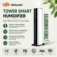 Humidificateur tour grande capacité WLS-1307 avec remplissage par le haut, 360° °   Humidificateur d'air à brume fraîche pour toute la maison, idéal pour la maison et le bureau