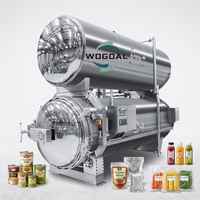 Autoclave industriel pour aliments / Stérilisateur horizontal à immersion dans l'eau pour viande en conserve