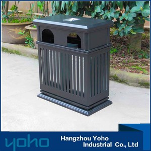 Cubo de Basura con Revestimiento de Grano de Madera, Cubo de Almacenamiento con Capacidad de 240L para Muebles de Exterior - Product Image 5