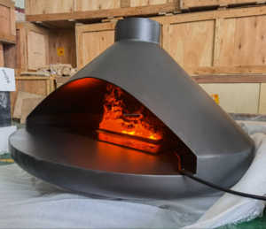 Modern Indoor Electric Ethanol Corner <strong>Fireplace</strong> with Cold Smoke Stove <strong>Black</strong> <strong>Paint</strong> Fixing Long Burning Time for Living Room - Product Image 5
